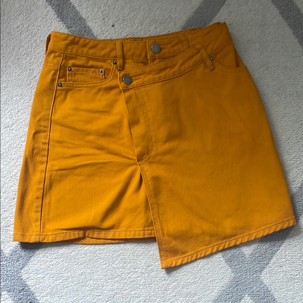 Burnt orange Asymmetrical Skirt